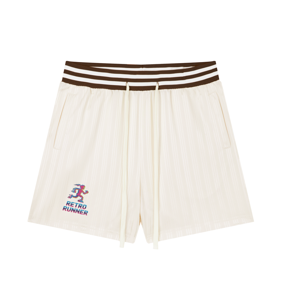 Striped Drawstring Shorts