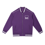 Contrast Piping Zip Bomber Jacket