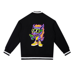 Contrast Piping Zip Bomber Jacket